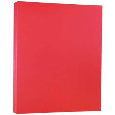 JAM Paper® Metallic Cardstock, 8.5 x 11, 110lb Stardream Metallic Jupiter Red, 50/pack (173SD8511JU285)