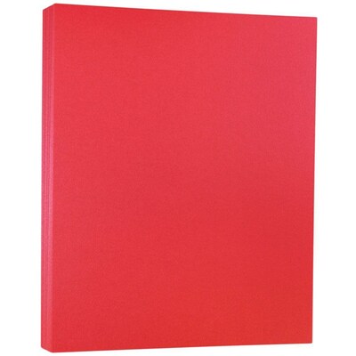 JAM Paper® Metallic Cardstock, 8.5 x 11, 110lb Stardream Metallic Jupiter Red, 50/pack (173SD8511JU2