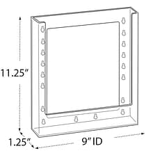 Azar Displays Letter Size Slatwall Brochure Holder 10/Pack