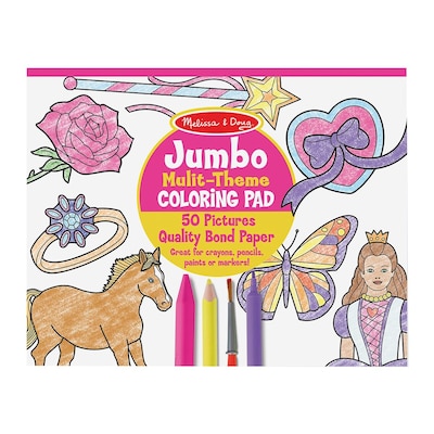 Melissa & Doug® Jumbo Coloring Pads, Ages 3+ Years (4225)