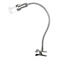 Aurora Lighting 1-Light Halogen Clip-On Desk Lamp - Polished Steel (STL-LTR415886)