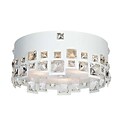 Aurora Lighting 3-Light Halogen Flush Mount - White (STL-LTR901150)