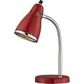 Aurora Lighting 1-Light CFL Gooseneck Desk Lamp - Red (STL-LTR460749)