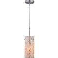 Aurora Lighting 1-Light Incandescent Pendant - Polished Steel (STL-LTR443087)