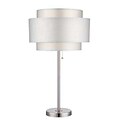 Aurora Lighting CFL Table Lamp - Polished Steel (STL-LTR460763)