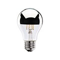 Bulbrite LED A19 4W Dimmable Half Chrome 2700K Warm White 2PK (776571)