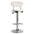 Fine Mod Imports Beer Bar Stool Chair, White (FMI2210-white)