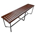 Fine Mod Imports Solid Bench 60, Brown (FMI10162-brown)