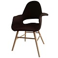 Fine Mod Imports Eero Dining Chair, Brown (FMI10033-brown)
