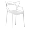 Fine Mod Imports Brand Name Dining Chair, White (FMI10067-white)