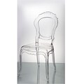 Fine Mod Imports Traditional Dining Chair, Clear (FMI10201-clear)