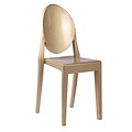 Fine Mod Imports Clear Side Chair, Gold (FMI1127-gold)