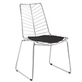 Fine Mod Imports Wire Leaf Chair, Black (FMI2014-black)