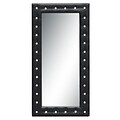 Fine Mod Imports Tufted Mirror, Black (FMI10073-black)