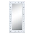 Fine Mod Imports Tufted Mirror, White (FMI10073-white)