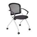Regency Cadence Fabric Nesting Chair, Black (2309BK)