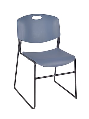 Regency Zeng Metal/Polypropylene Stack Chair, Blue (4400BE)