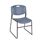 Regency Zeng Metal/Polypropylene Stack Chair, Blue (4400BE)