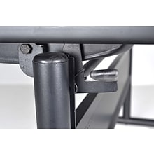 Regency Kobe Flip Top with Modesty Panel 84 x 24 Metal and Wood Training Table, Grey (MKFTM8424GY)