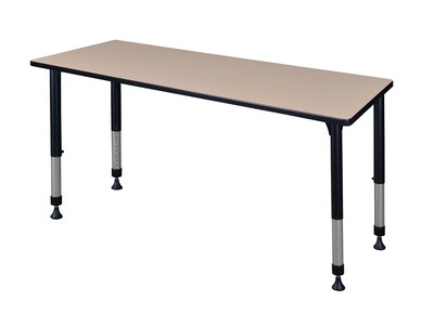 Regency Height Adjustable Kee 66 x 24 Classroom Table, Beige (MT6624BEAPBK)