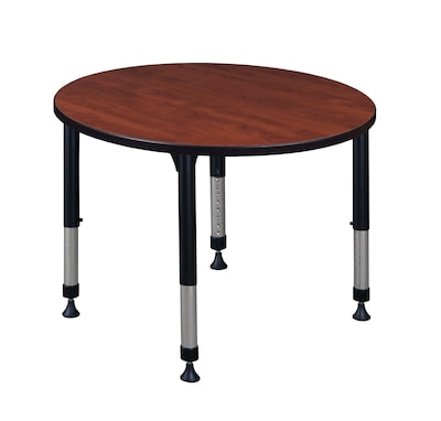 Regency Kee Adjustable 42 Round Activity Table, Height Adjustable, Cherry (TB42RNDCHAPBK)