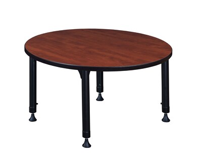 Regency Kee Adjustable 42 Round Activity Table, Height Adjustable, Cherry (TB42RNDCHAPBK)