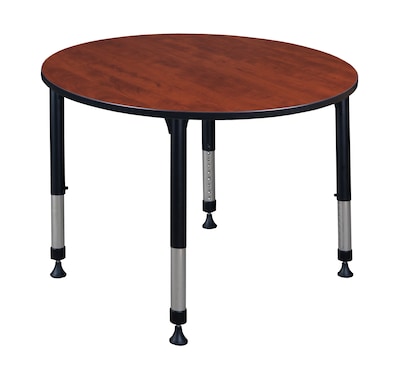 Regency Kee Adjustable 48 Round Activity Table, Height Adjustable, Cherry (TB48RNDCHAPBK)