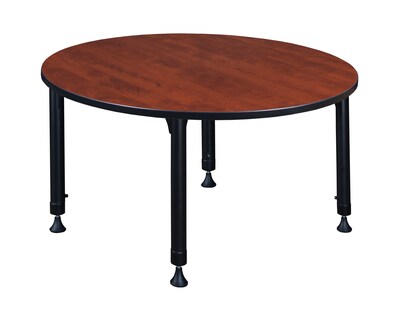 Regency Kee Adjustable 48 Round Activity Table, Height Adjustable, Cherry (TB48RNDCHAPBK)