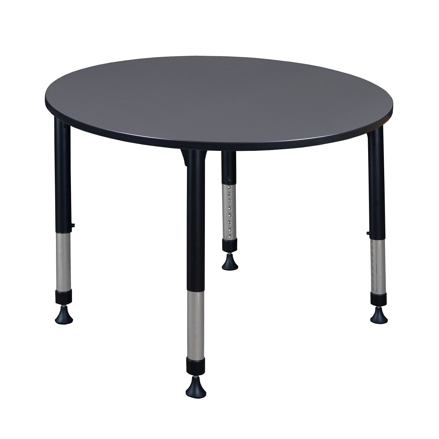 Regency Kee 48 Round Activity Table, Height Adjustable, Grey (TB48RNDGYAPBK)