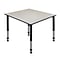 Regency Kee Adjustable Square Activity Table, 23 x 48, Height Adjustable, Maple (TB4848PLAPBK)