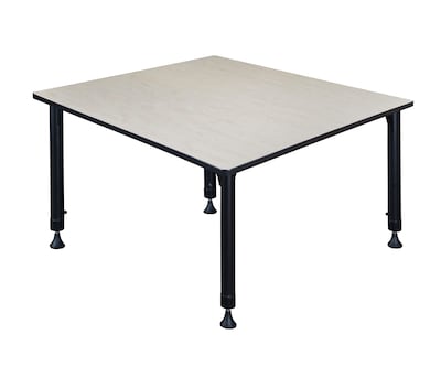 Regency Kee Adjustable Square Activity Table, 23" x 48", Height Adjustable, Maple (TB4848PLAPBK)