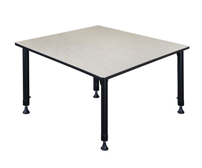 Regency Kee Adjustable Square Activity Table, 23 x 48, Height Adjustable, Maple (TB4848PLAPBK)