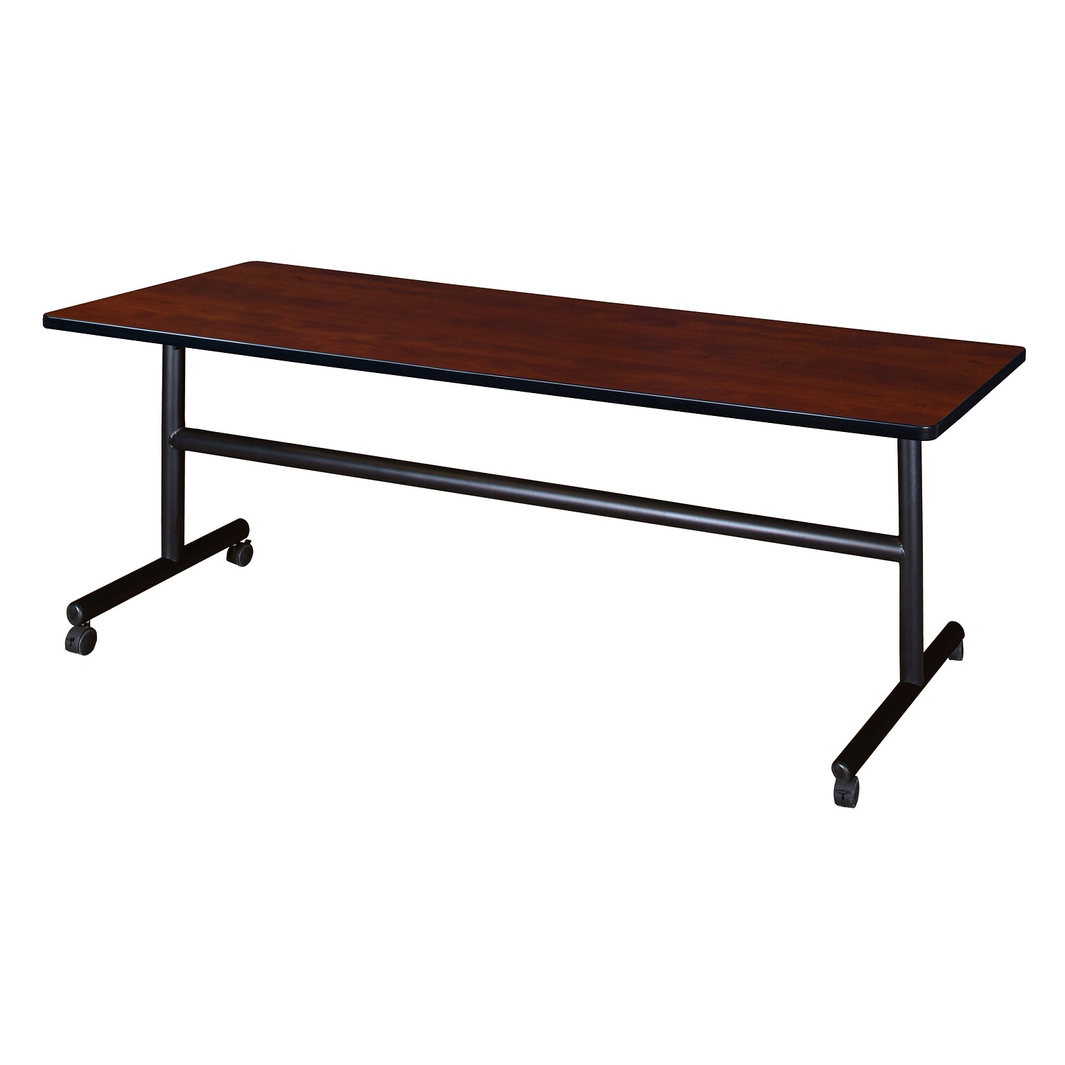 Regency Kobe Flip Top 72 x 30 Metal and Wood Training Table, Cherry (MKFT7230CH)