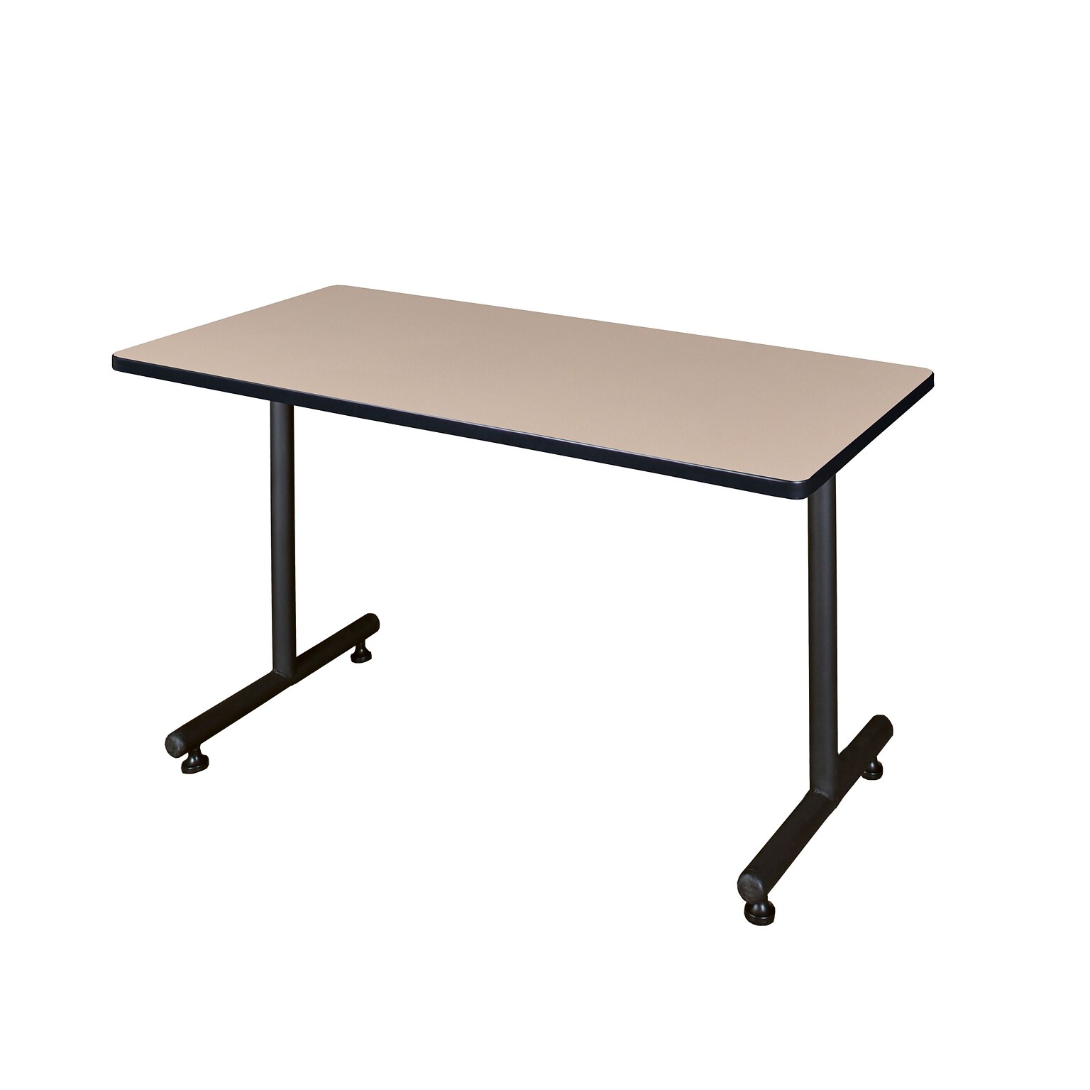 Regency Kobe 42 x 30 Metal and Wood Training Table, Beige (MKTRCT4230BE)