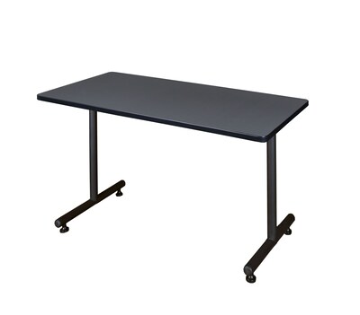 Regency Kobe 42 x 30 Metal and Wood Training Table, Grey (MKTRCT4230GY)