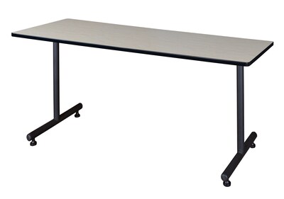 Regency Kobe 72 x 30 Metal and Wood Training Table, Maple (MKTRCT7230PL)