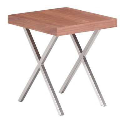 Zuo Modern Renmen Side Table Walnut (WC100089)