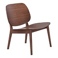 Zuo Modern Priest Lounge Chair Walnut (Set of 2) (WC100152)