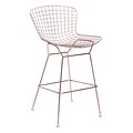 Zuo Modern Wire Bar Chair Rose Gold (Set of 2) (WC100362)