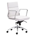 Zuo Modern Engineer Low Back Office Chair White (WC205896)