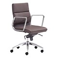 Zuo Modern Engineer Low Back Office Chair Espresso (WC205897)