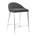 Zuo Modern Reykjavik Counter Chair Graphite (Set of 2) (WC300334)