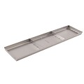 FFR Merchandising Stainless Steel Pan, Drain Holes, 2 Dividers, 6 inch W x 24 inch L x 1 inch D, (9922510301)