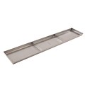 FFR Merchandising Stainless Steel Pan, Drain Holes, 2 Dividers, 6 inch W x 30 inch L x 1 inch D, (9922510313)