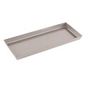 FFR Merchandising Stainless Steel Pan, No Drain Holes, No Divider, 6 inch W x 15 inch L x 1 inch D, No Divider, (9922510331)