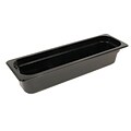 FFR Merchandising Cold Food Pans and Covers, Half Long Pan, 4 inch D, Black, (9922510596)