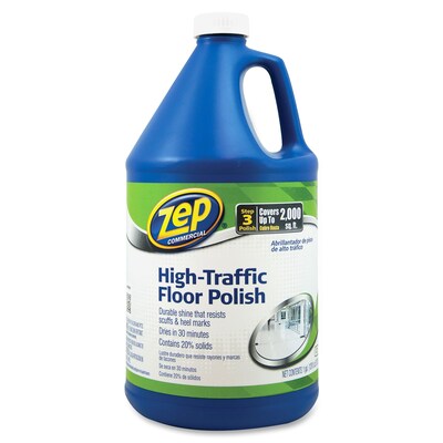 Zep Commercial High Traffic Floor Polish, Step 3 Finish, 1 Gallon (ZPE1044999)