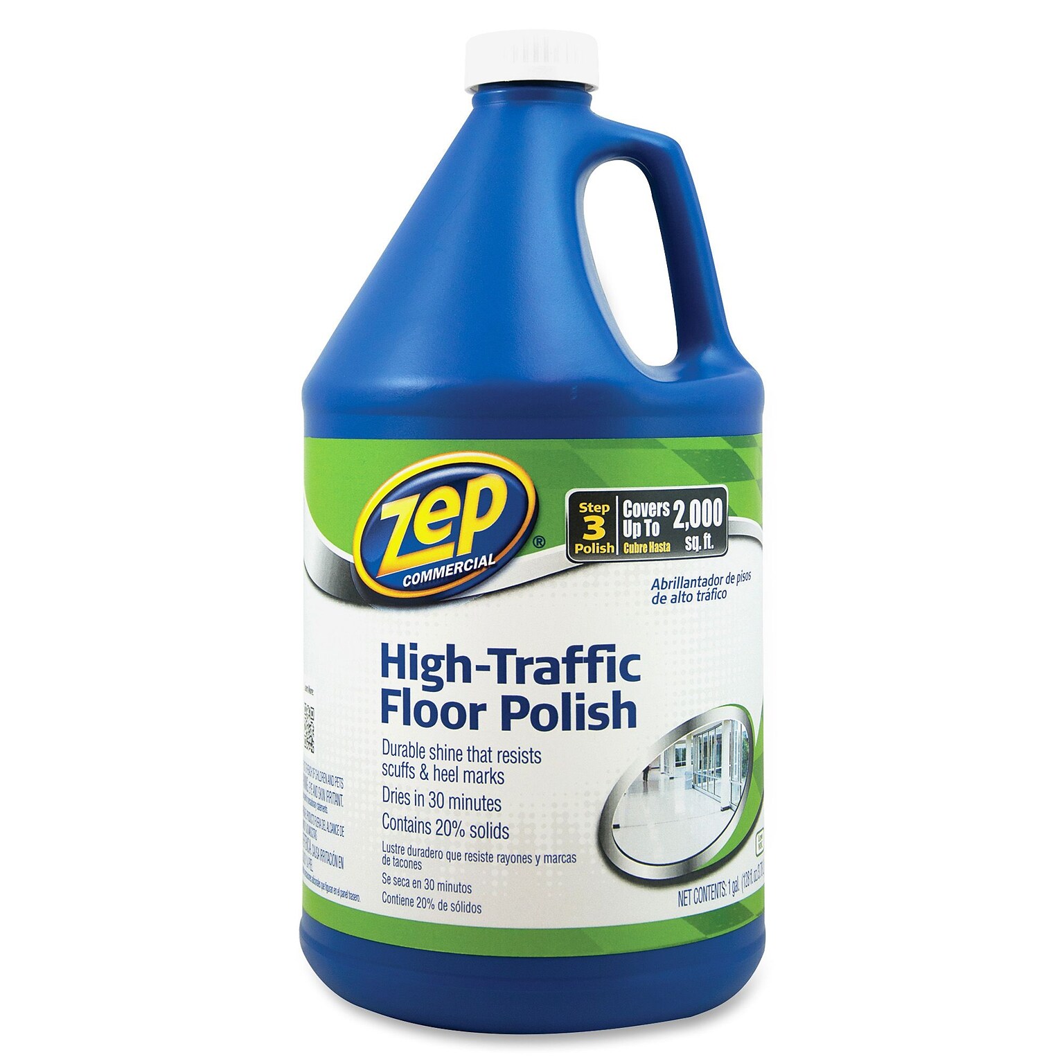 Zep Commercial High Traffic Floor Polish, Step 3 Finish, 1 Gallon (ZPE1044999)