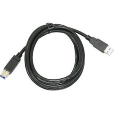 Addonics® 6' USB 3.0 A/B Data Transfer Cable, Male/Male, Black (AAU3AB6F)