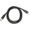 Addonics® 6 USB 3.0 A/B Data Transfer Cable, Male/Male, Black (AAU3AB6F)